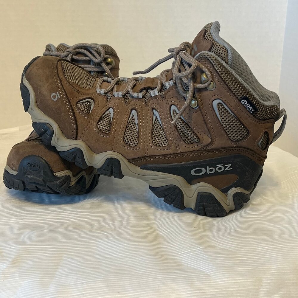 Oboz Sawtooth II Womens' Brown Mid B-Dry Waterproof Hiking Boots - Picture 5 of 14